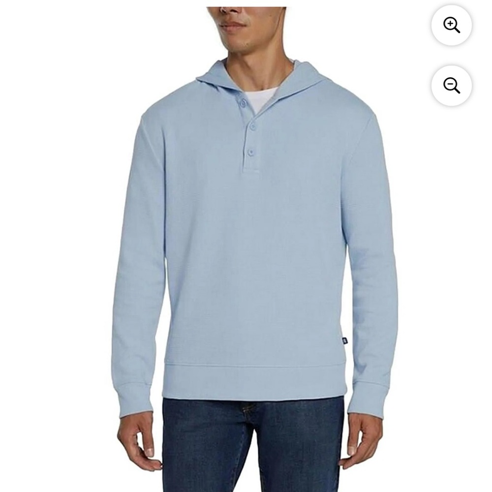 7. GAP Men's Sky Blue Hoodie